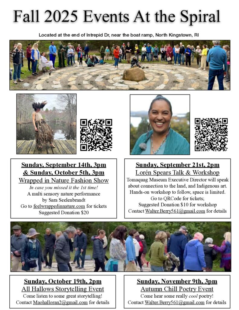 Spiral Fall Events 2025 - Eco-Land Art Project - Susan Fox